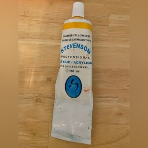 Stevenson Acrylic Cadmium Yellow Deep Professional Paint